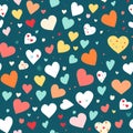 Valentines Day Patterns Unique Heart Designs for Romantic Royalty Free Stock Photo