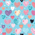 Valentines Day Patterns Unique Heart Designs for Romantic Royalty Free Stock Photo
