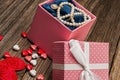 Valentines day pearl,diamond,necklase,gift Royalty Free Stock Photo