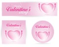 Valentines day pink Banner