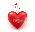 Valentines Day Red Sweet Balloon Hearts