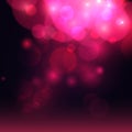 Valentines day. Romantic love abstract valentine background. Background violet bokeh. Vector illustration