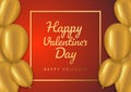 Valentines day sale background with balloons. Vector illustration. Concept for flyers, invitation, posters, brochure, wallpaper. L