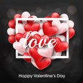 Happy valentines day vector banner background. Valentines day greeting card. posters brochure banners. Vector