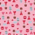 Valentines day seamless pattern.