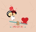 valentines day with seesaw romantic