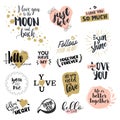 Valentines day signs collection