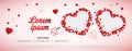 Love or Wedding Social Media Banner Cover Vector Template Design