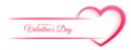 valentines day stylish hearts banner design