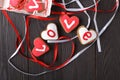 Valentines day and sweets concept Royalty Free Stock Photo