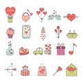 Valentines Day symbols