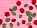 Valentines Day Traditional Red Roses Royalty Free Stock Photo