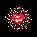 Valentines day uncommon and simple typography vector