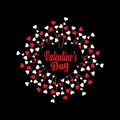 Valentines day uncommon and simple typography vector