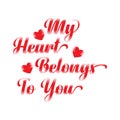 Valentines day uncommon and simple typography vector
