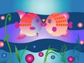Valentines Fish Kiss ! Royalty Free Stock Photo
