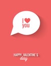 Valentines flat design Royalty Free Stock Photo
