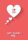 Valentines flat design Royalty Free Stock Photo