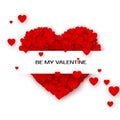 Valentýnský blahopřejná pohlednice srdce 