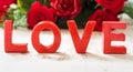 Valentines Greeting Card - Love Card with Roses