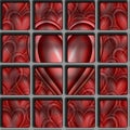 valentines Heart locked away