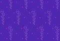 Valentine`s day concept. Seamless pattern of purple hearts of different sizes. Vector graphic, illustration. Royalty Free Stock Photo