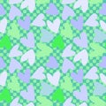 Valentines hearts seamless retro pattern for wrapping paper and fabrics and kids print and festive party accessories