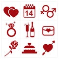 Valentines icon Royalty Free Stock Photo