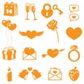 Valentines Icons Royalty Free Stock Photo