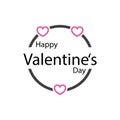 Valentines logo vector template