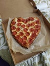 Valentines Pizza hearts Royalty Free Stock Photo