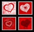 Valentines stamps