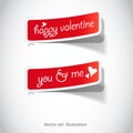 Valentines stickers for the (web) page