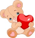 Valentines Teddy Bear Royalty Free Stock Photo