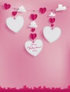 Valentines template for frame border,note or promotion of marketing.