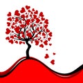 Valentines tree background