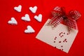 Valentines white hearts