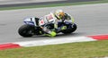 Valentino Rossi in action