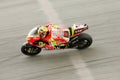 Valentino Rossi in action at Sepang, Malaysia