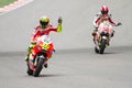 Valentino Rossi and Marco Simoncelli Royalty Free Stock Photo
