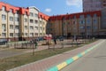 Korolev City. Valentinovka. Home Playground. Royalty Free Stock Photo