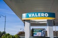 Valero gas station logo Royalty Free Stock Photo