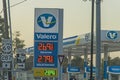 Valero Gas station sign Royalty Free Stock Photo