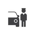 Valet Parking icon vector