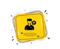 Valet servant icon. Parking person sign. Vector