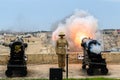 Traditional canon firing salute