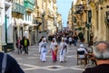 Valetta, Malta - June 2018: cultural diversity in the european c