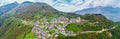 Valgerola - Valtellina IT - aerial view of Sacco Royalty Free Stock Photo