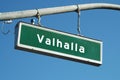 Valhalla sign Royalty Free Stock Photo