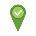 Valid Destination icon vector image.